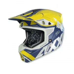 Кацига Axxis Wolf Jackal A3 Yellow/Blue