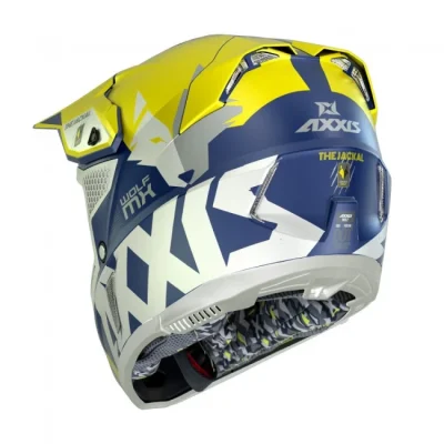 Кацига Axxis Wolf Jackal A3 Yellow/Blue