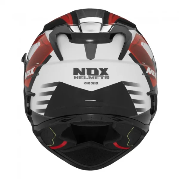 Кацига NOX N304 бело црвена - Image 3