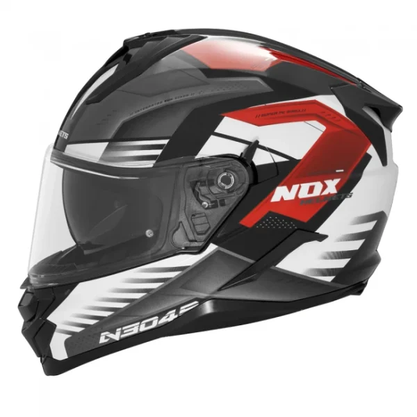 Кацига NOX N304 бело црвена