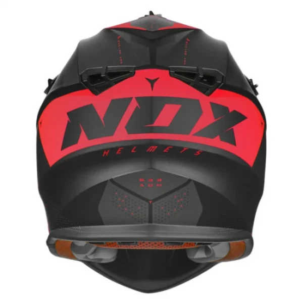 Кацига Nox N633 ADN Мат црна / Црвена - Image 3