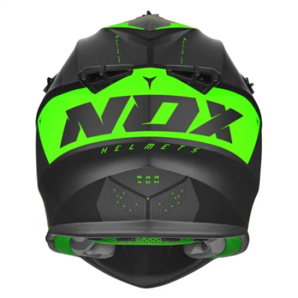 Кацига Nox N633 ADN Мат Црна / Неон Зелена - Image 3