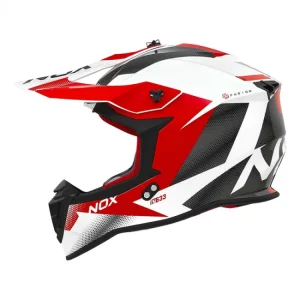 Кацига Nox N633 Fusion Бела / Црвена