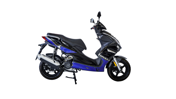 Скутер LONGJIA FORMULA RACING 50 4T Black/Blue - Image 2