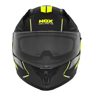 Кацига Nox N401 Xeno мат црна жолта