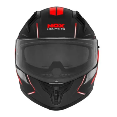Кацига Nox N401 Xeno мат црна црвена