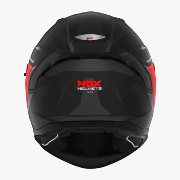 Кацига Nox N401 Xeno мат црна црвена - Image 3
