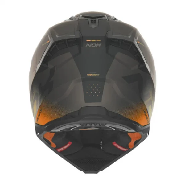 Кацига Nox N634 Gradiant Црна мат / Портокалова - Image 3