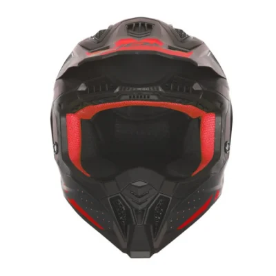 Кацига Nox N634 Gradiant Црна мат / Црвена